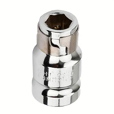 Image of 1/2&quot; Square to 8mm Hex Screwdriver Bit Holding Socket Converter Reducer for Electric Wrenches (Pack of 1)