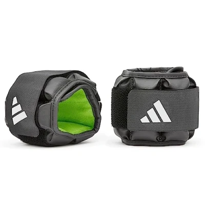 Image of adidas Unisex&#039;s Performance Ankle/Wrist Weights 0.5Kg, Black