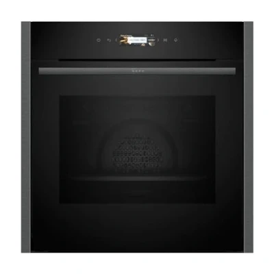Image of Neff B24CR31G0B N70 Built In Single Oven Black with Graphite Grey Trim