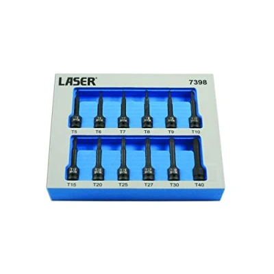 Image of Laser Tools Impact Star Socket Bit Set 1/4&quot;D12 Piece