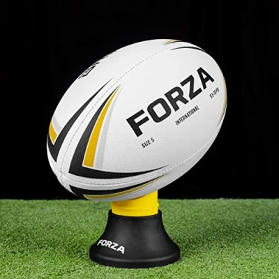 Image of FORZA Match/Training Rugby Balls 7 Multiple Sizes Professional Standard (Size 5, International Match League Ball)