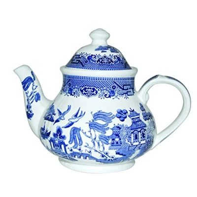 Image of Churchill Teapot 40Ounce 40 Oz Blue Willow