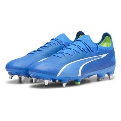 Image of PUMA Mens Cloud Ultra Ultimates.1 Soft Ground Football Boots Blue/White 9.5 (44)