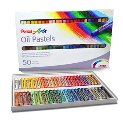 Image of Pentel PHN4 50 Oil Pastels Pack of