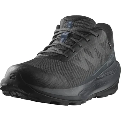 Image of Salomon Men&#039;s Elixir Tour Waterproof Walking Shoe, Dark Navy/Blue Nights/Grisaille, 9 UK
