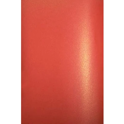 Image of Netuno 20x pearlescent red cardstock DIN A4 210x297mm 8.27x11.69 inches 280gsm Aster Metallic Ruby Gold double sided suitable for inkjet laser printing scrapbooking invitations crafting cardmaking DIY