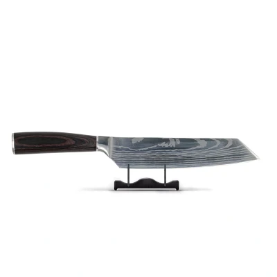 Image of Japanese kiritsuke knife damascus print