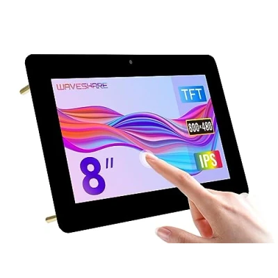 Image of Waveshare 8inch Capacitive Touch Display for Raspberry Pi 800x480 Resolution DSI Interface LCD