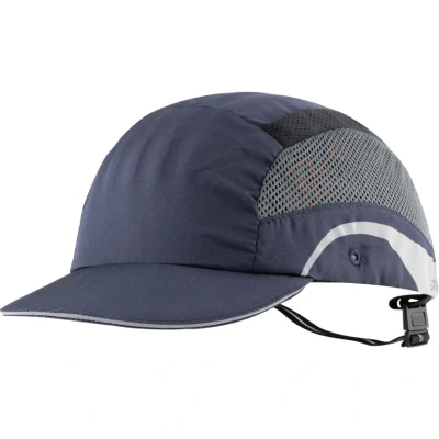 Image of JSP HardcapAerolite Premium Lightweight Baseball Style Bump Cap with EN 812 Protection for Bumps and Scrapes to the head 5cm Short Peak Navy (AAF000 002 100)