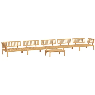 Image of vidaXL 6 Piece Garden Pallet Sofa Set Solid Wood Acacia