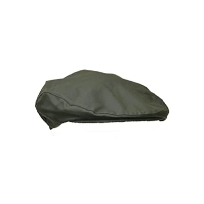 Image of WALKER AND HAWKES Premium Olive 100% British Millerain Waxed Cotton Belton Flat Cap Unisex L (59cm)