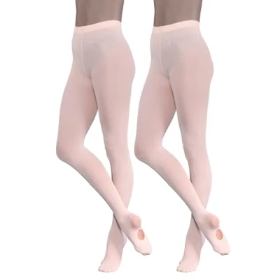 Image of Silky Dance 2 Pairs Ballet Convertible Tights (Age 3 5) (Pink)