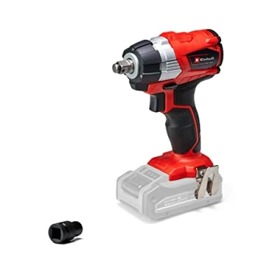 Image of Einhell Power X Change 215Nm Cordless Impact Wrench 1/2 Inch 18V, Long Lasting Brushless Motor, LED Light TE CW 18 Li Solo Gun With 1/2&quot; Bit Adaptor (Battery Not Included)