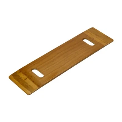 Image of Homecraft Transfer Board with Handholes, 760 mm (30&quot;) x 210 (8.5&quot;), Strong High Gloss Plywood, Friction Free Bed, Wheelchair, &amp; Car Transfer, Easy Grip Handholes (Eligible for VAT relief in the UK)