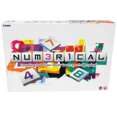 Image of TOMY Numerical Number Blocks Sequence Board Game Build Sets, Use Score Boosters, Outthink Opponents Strategy Games for Adults &amp; Kids +10 Years 2 4 Player