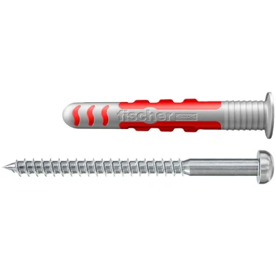 Image of fischer DuoSeal 6 x 38 S A2, universal plugs &amp; stainless steel screws for wet areas, powerful 2 component sealing fastenings in damp 50 pcs