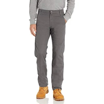 Image of Dickies Men&#039;s Tough Max Duck Double Knee Pant Work Utility, Stonewash Slate, 32W x 32L