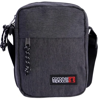 Image of Coronel Tapioca Men&#039;s Shoulder Bags Bag for Daily Use, Casual, Travel or Business, Grey, 17.5 x 22 5.5 cm,