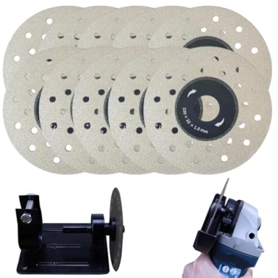 Image of 4 Inch Porous Widened Cutting Blade for Stone Ceramic,Diamond Tile Grinding Wheel Disc Angle Grinder (10Pcs)