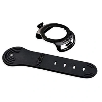 Image of Orbiloc Quick Mount Adjustable Silicone Rubber Strap, Dog LED Safety Light Replacement Kit, One Size, black