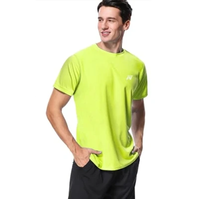 Image of MeetHoo Men&#039;s Rash Vest, Guard UV T Shirt UPF 50+ Top Sun Protection Short Sleeve Tee for Surfing Running Swimming
