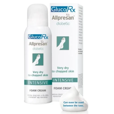 Image of Glucorx Allpresan Diabetic Foot Foam Cream, Intensive