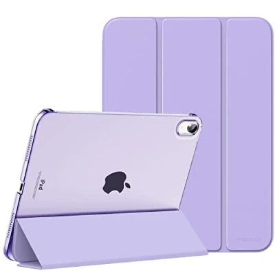 Image of MoKo Case for iPad 10th Generation 2022, Slim Stand Hard Back Shell Smart Cover 10.9 Inch with Auto Wake/Sleep, Lilac Purple