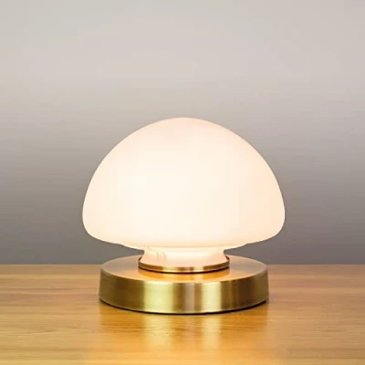 Image of Anika Opal Dome Table Lamp Brass