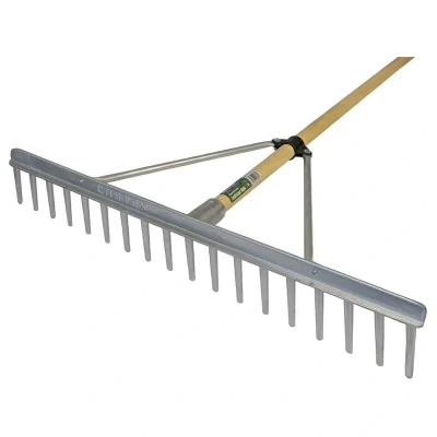 Image of Faithfull Faialrfsc Aluminium Landscape Rake Wooden Handle FSC 100%