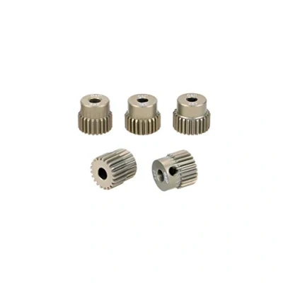 Image of DollaTek 5PCS 64DP 21T 22T 23T 24T 25T Pinion Motor Gear Combo Set for 1/10 Rc Car Brushed Brushless
