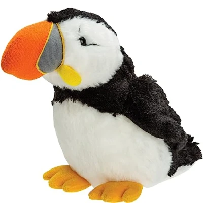 Image of Suki Gifts International Fluffy Puffin Plush Toy (14409 16cm H)