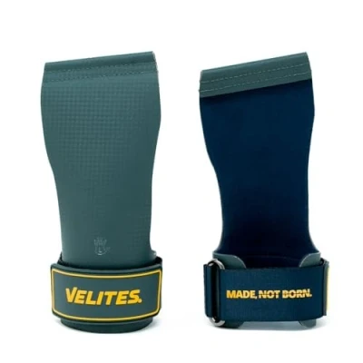 Image of Velites I Quad Ultra Magnesium Free Grips for Crosstraining or Gymnastics Athletes Improve Your Results and Achieve Goals Size XL Color Green.