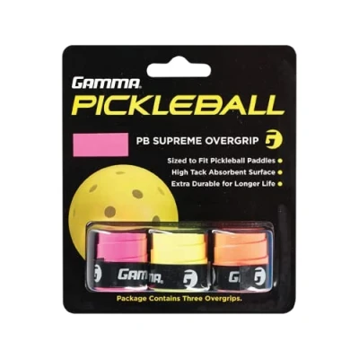 Image of GAMMA Sports Pickleball Supreme Overgrip, Assorted Neon