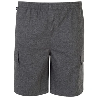 Image of KAM Lounge Cargo Shorts Combat Multi Pocket Lightweight Holiday Summer by Jeanbase Charcoal 4XL