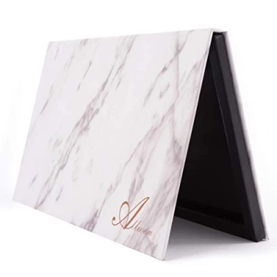 Image of Allwon Magnetic Palette Marble Empty Makeup with Mirror for Eyeshadow Lipstick Blush Powder