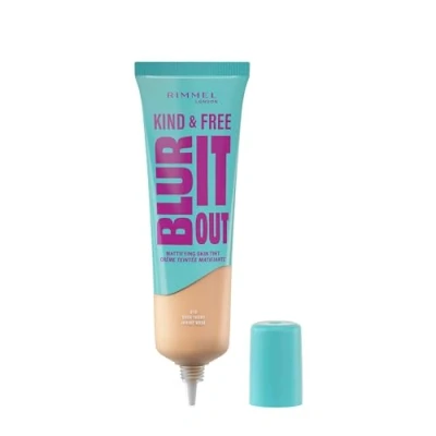 Image of Rimmel Kind and Free Blur It Out Mattifying Skin Tint Rose Ivory, 30ml
