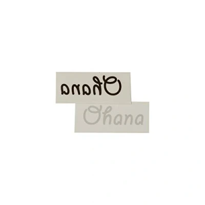 Image of 1 x Ohana Tattoo Hawaiian Lettering in black Temporary Skin (1)