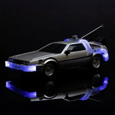 Image of Jada Back to The Future Time Machine Remote Controlled Vehicle 1:16 Scale, Unisex Adult Silver