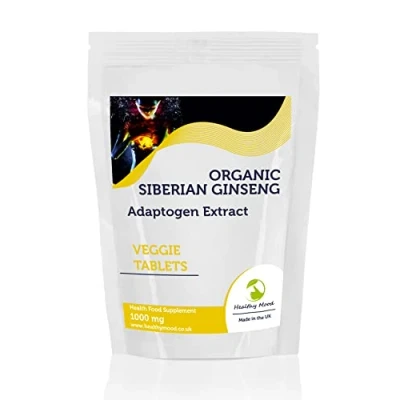 Image of Ginseng Siberian 1000mg Extract 30 Tablets LetterBox Friendly UK Fast Delivery
