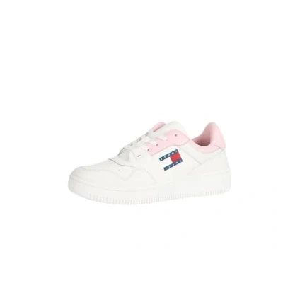 Image of Tommy Jeans Women&#039;s Tjw Retro Basket Ess En0en02505 Cupsole Sneaker, Pink Misty Pink, 3.5 UK