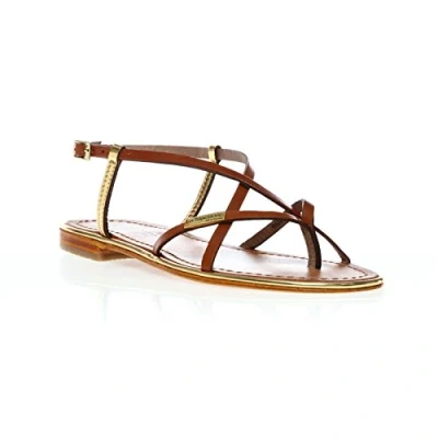 Image of Les Tropéziennes par M. Belarbi Women&#039;s Monaco Sling Back Sandals, Brown (Tan/or), 6.5 UK