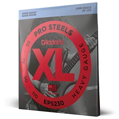 Image of D&#039;Addario XL ProSteels Bass Guitar Strings EPS230 Long Scale Heavy, 40 95