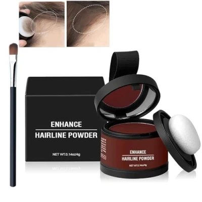 Image of Waverloo Magic Root Cover Up, Waverlo Cover, Enhance Hairline Powder, Powder Instantly Conceals Color Touch Up (Dark Auburn)