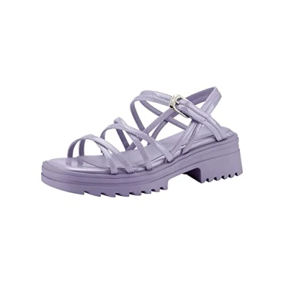 Image of Tamaris Women&#039; 1 28703 20 Sandal, Red Silver, 5 UK