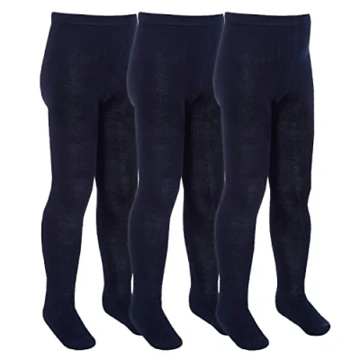 Image of Sock Snob 3 Pair Multipack Girls Bamboo School Tights