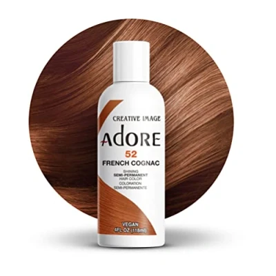 Image of Adore Shining Semi Permanent Hair Colour, 52 French Cognac