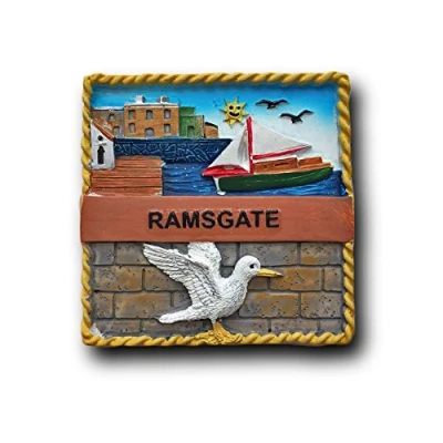 Image of Ramsgate UK Refrigerator Magnet 3D Travel Sticker Souvenirs,Resin Home &amp; Kitchen Decoration,England Fridge from China