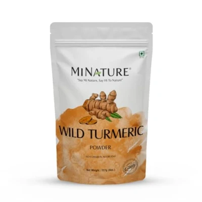Image of Wild Turmeric Powder by mi Nature 227g( 8 oz)( 0.5 lb) 100% Natural Curcuma Aromatica Jangli Haldi Kasthuri Manjal