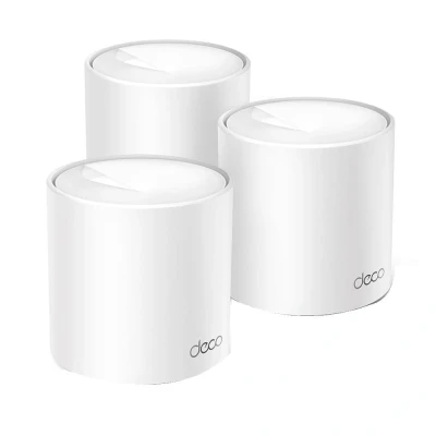 Image of TP LINK Deco X10 Whole Home Mesh WiFi 6 System Triple Pack, White