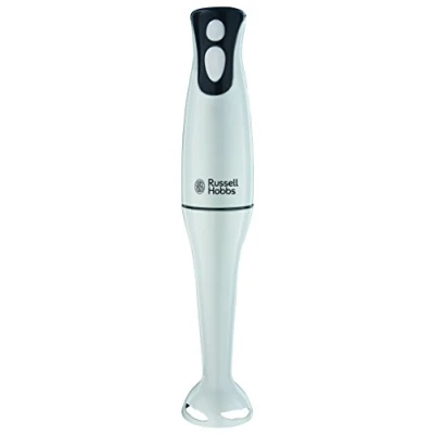 Image of Russell Hobbs Food Collection Electric Hand Blender, 2 Speeds and Pulse Technology, Detachable blending leg for easy cleaning, Stainless steel blades, 200W, 22241, White